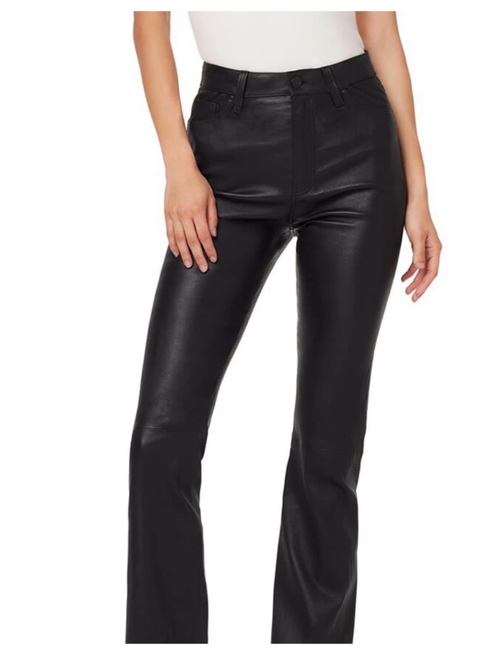 Hudson Premium Italian Leather Bootcut Pants